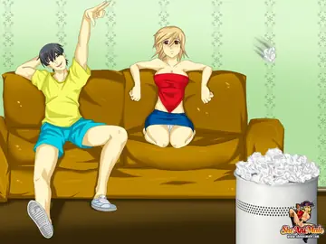 Animated Trans Woman Takes Anal While Watching a Screen
