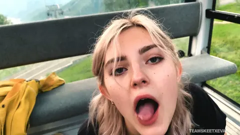 Eva Elfie: Blonde Russian Sucks Cock in a Gondola Lift – photo 12 of 19