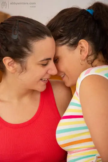 Spanish and Australian Women Kiss and Spread Hairy Pussies