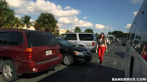 Mia Monroe: Brunette with Natural Tits Takes Anal from Santa in the Van – photo 2 of 21