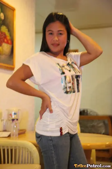 Petite Asian Babe in Panties Gives POV Blowjob and Gets Fucked in a Hotel