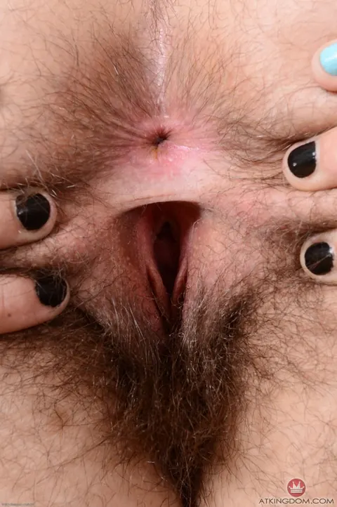 Anika Darling: Slim Tattooed Brunette in Glasses Strips and Spreads Hairy Crotch – photo 20 of 21