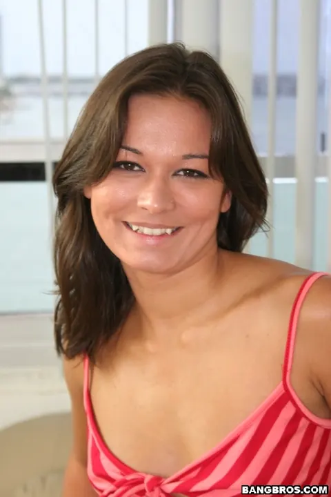 Crissy Moon: Short-Haired Brunette MILF Strips and Gives Her Partner a Handjob – photo 1 of 21