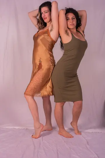 Nikki Silver – Two Curvy Brunette MILFs Finger and Lick Hairy Pussies