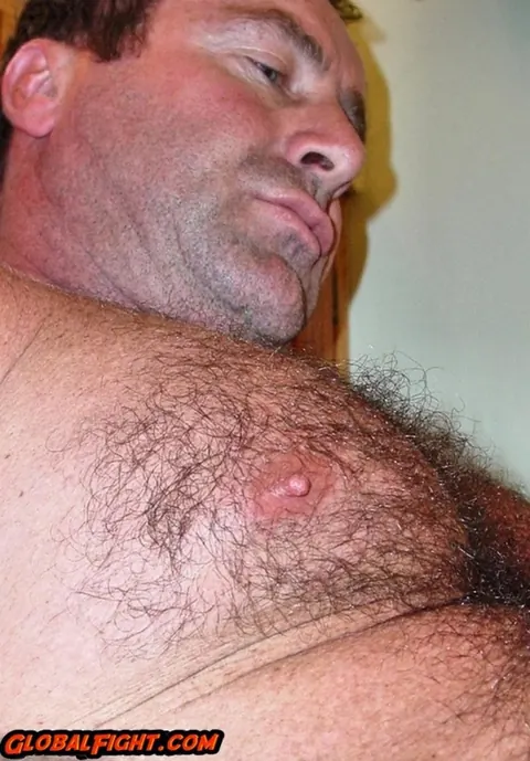 Hairy Mature Man Strips Nude and Poses – photo 15 of 20
