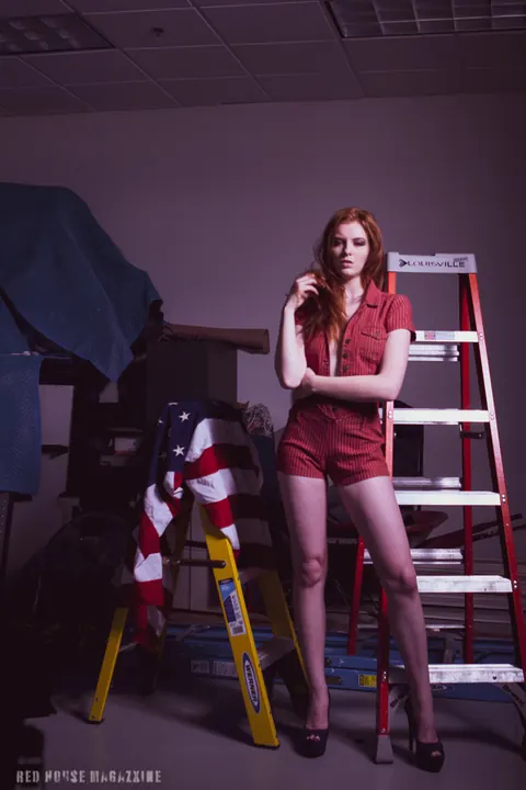 Redhead Strips Out of Her Tight Red Clothes – photo 9 of 21