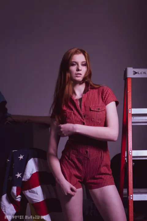Redhead Strips Out of Her Tight Red Clothes – photo 17 of 21