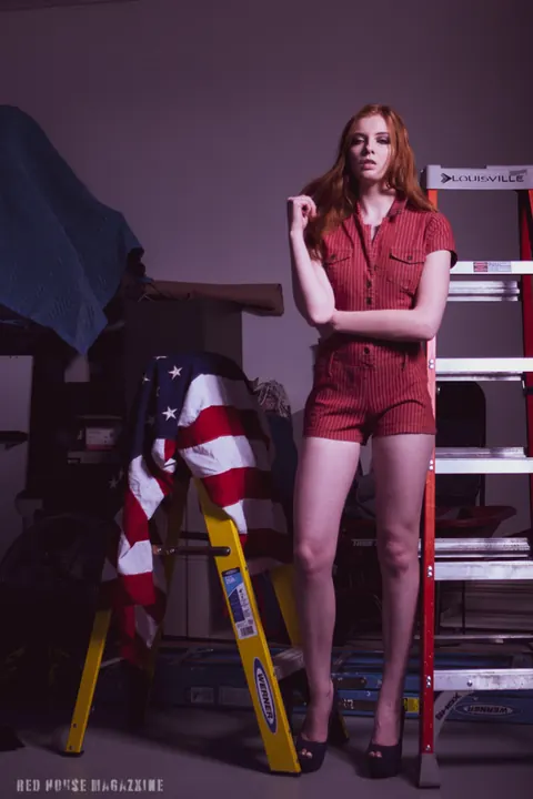 Redhead Strips Out of Her Tight Red Clothes – photo 15 of 21