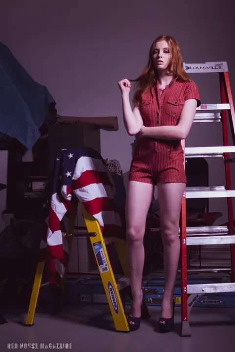 Redhead Strips Out of Her Tight Red Clothes – photo 14 of 21