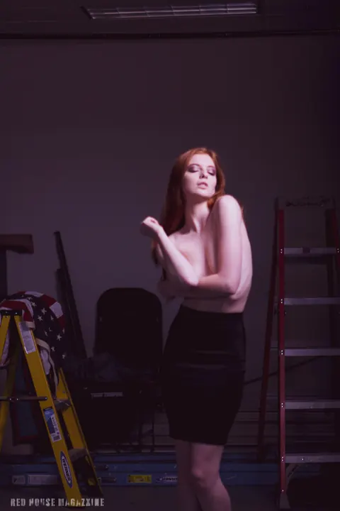 Redhead Strips Out of Her Tight Red Clothes – photo 2 of 21