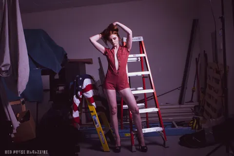 Redhead Strips Out of Her Tight Red Clothes – photo 10 of 21