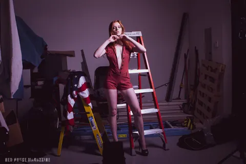 Redhead Strips Out of Her Tight Red Clothes – photo 11 of 21