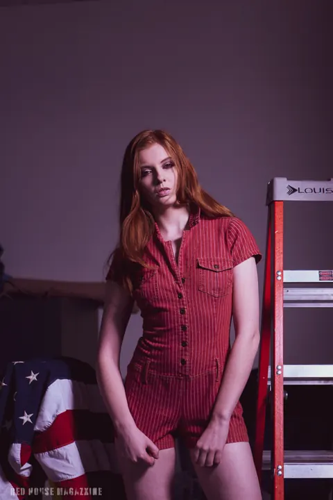 Redhead Strips Out of Her Tight Red Clothes – photo 19 of 21