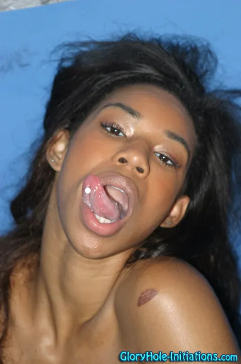 Pleasure Bunny: Ebony Brunette Sucks and Fucks a Cock – photo 19 of 19