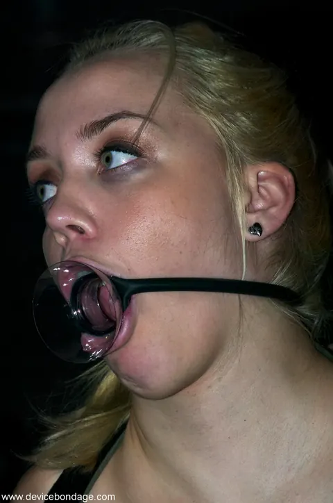 Annette Schwarz: Tall German MILF in Bondage Sucks Cock and Takes a Dildo – photo 6 of 20