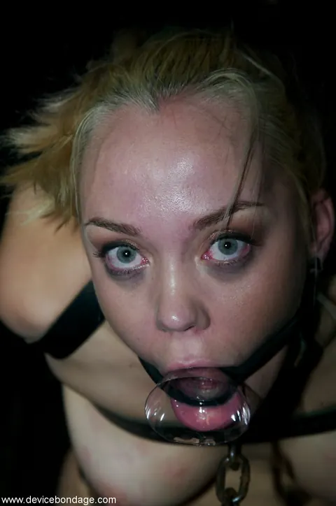 Annette Schwarz: Tall German MILF in Bondage Sucks Cock and Takes a Dildo – photo 13 of 20
