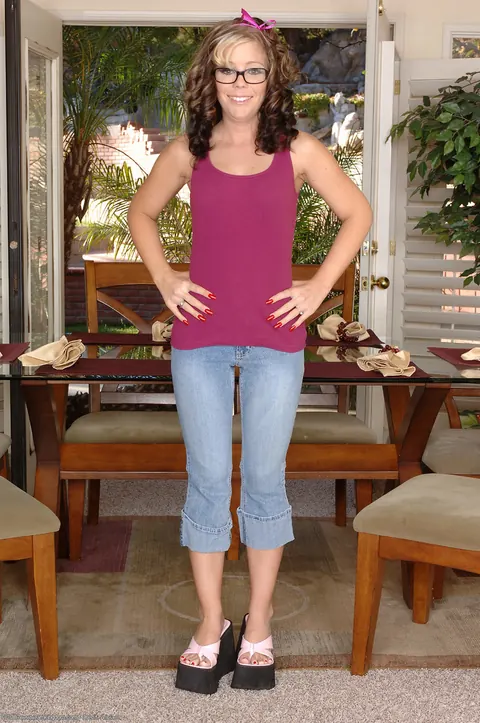 Tabitha James: Amateur Curly Blonde Undresses Outdoors and Wiggles Her Feet – photo 2 of 21