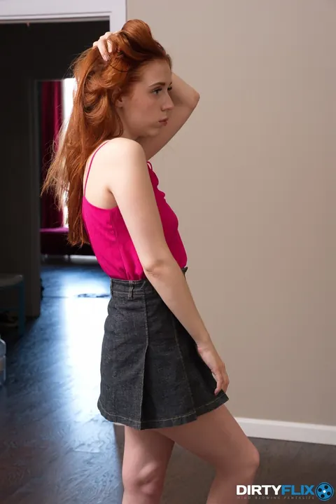 Jessie Way: Redhead in a Skirt Facesits Then Takes It Doggy and Anal – photo 2 of 21