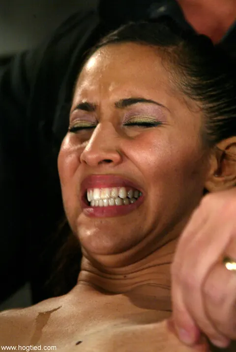 Isis Love: Busty Latina MILF Bound and Ball-Gagged While Spreading – photo 15 of 21