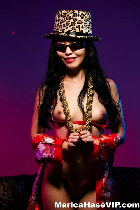Marica Hase: Slim Asian MILF in a Bikini and Glasses Spreads Her Pussy – photo 11 of 12