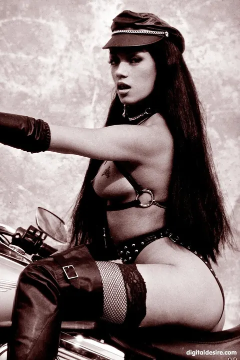 Tabatha Cash: Thick Tall Ebony Babe Spreads in Stockings and Thigh-High Boots – photo 4 of 21