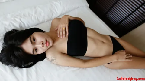 Asian Trans Woman Peels Off Her Bikini and Stands Nude – photo 19 of 21