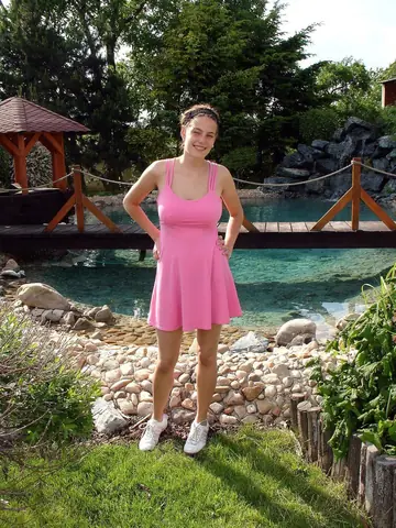 Brunette Amateur with Tattoo Masturbates on a Dock