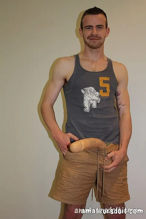 Hairy Guys Kiss and Use a Dildo – photo 5 of 21