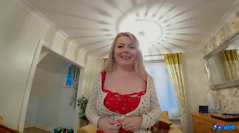 Busty Blonde MILF Ditches Top for Stockings – photo 2 of 21