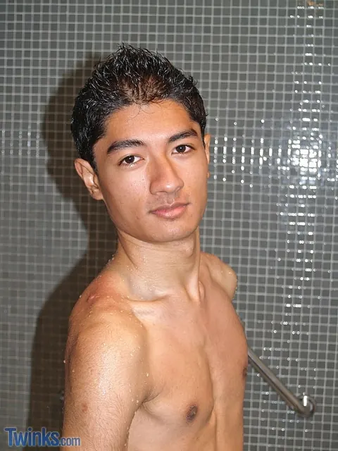 Slim Hairy Guy Strips and Jerks Off in the Bathroom – photo 19 of 21