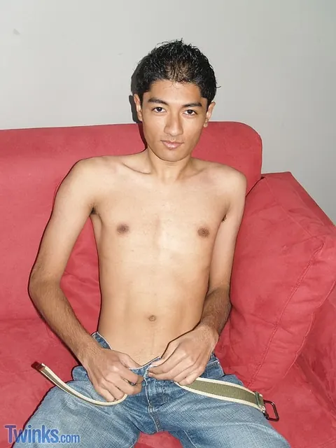 Slim Hairy Guy Strips and Jerks Off in the Bathroom – photo 5 of 21