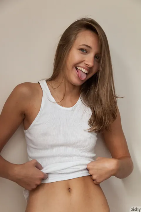 Maria Turova: Slim Brunette Poses in Panties and Socks – photo 3 of 11