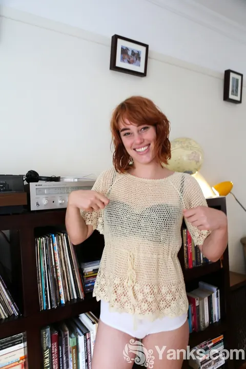 Molly Broad: Busty Australian Redhead Strips and Masturbates with a Dildo – photo 5 of 17
