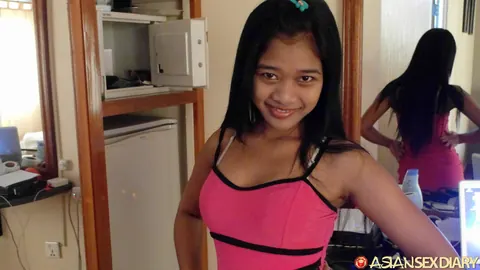 Asian Brunette Takes It Doggy Style and Kisses Her Partner – photo 17 of 19