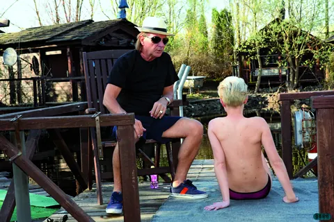 German Short-Haired Woman Sucks Cock Outdoors – photo 2 of 15