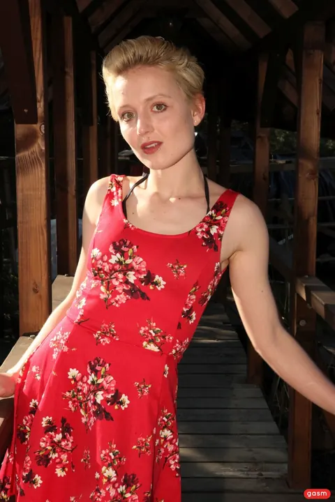 German Short-Haired Woman Sucks Cock Outdoors – photo 11 of 15
