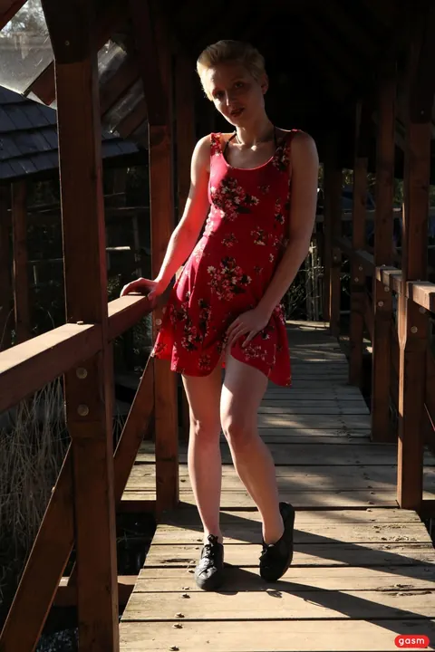 German Short-Haired Woman Sucks Cock Outdoors – photo 13 of 15