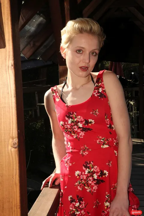 German Short-Haired Woman Sucks Cock Outdoors – photo 10 of 15