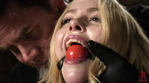 Haley Spades: Bound Blonde in Lingerie Toys Herself with a Dildo – photo 4 of 20