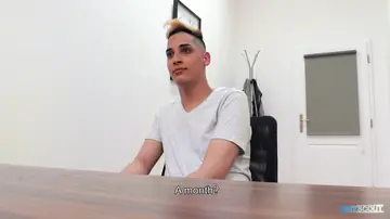 Blonde Guy Strips Nude for a Gay Cumshot