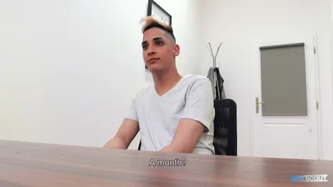 Blonde Guy Strips Nude for a Gay Cumshot – photo 1 of 20