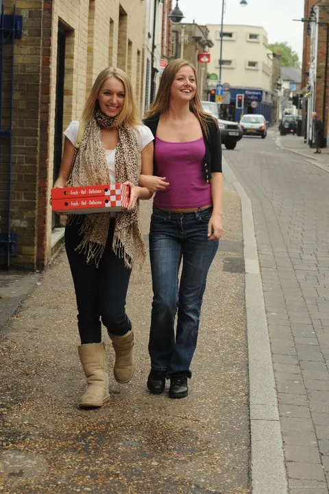 Hayley Marie Coppin: British Blondes Strip Off Her Jeans for Outdoor Lesbian Sex – photo 3 of 12