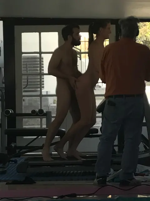 Sofie Marie: Tall Slim Brunette in Pigtails Takes Anal in a Gym Group – photo 16 of 20