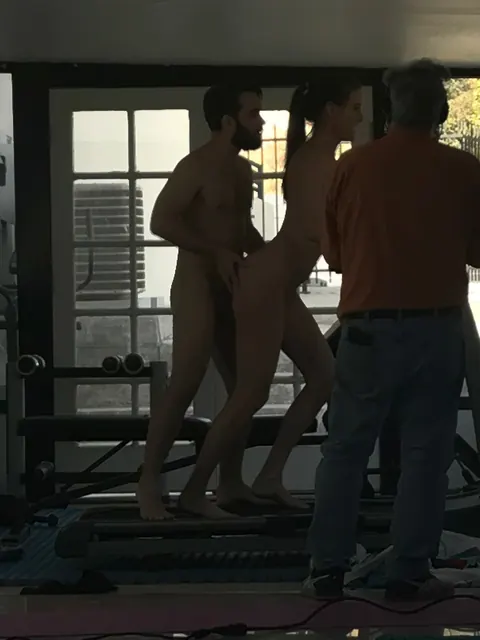 Sofie Marie: Tall Slim Brunette in Pigtails Takes Anal in a Gym Group – photo 17 of 20