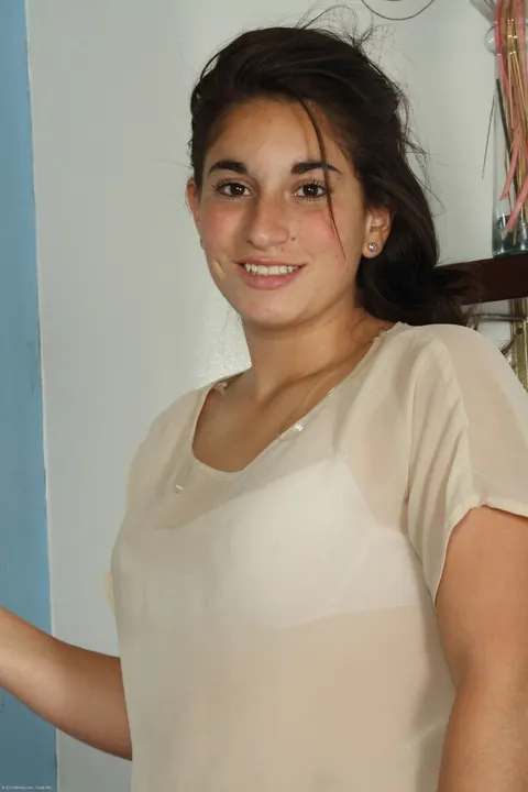 Thick Latina Strips Naked and Spreads Her Hairy Pussy – photo 1 of 20