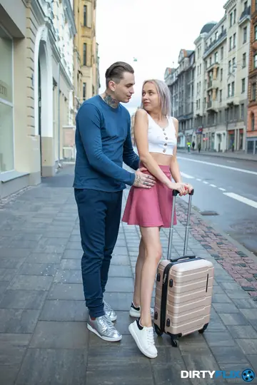 Bernie Svintis – Blonde European Babe Gives a Blowjob