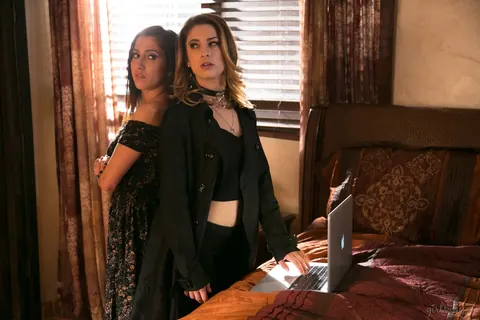 April ONeil: Busty Brunette Latina and Slim Partner Have Lesbian Sex – photo 2 of 18