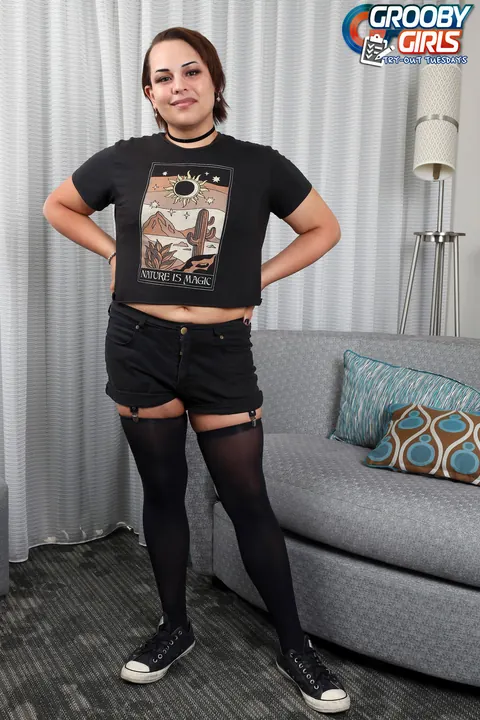 Thick Trans Woman Poses Nude and Displays Her Big Ass – photo 2 of 16