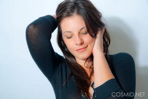 Brunette with Big Tits Peels Off Her Lingerie – photo 3 of 16