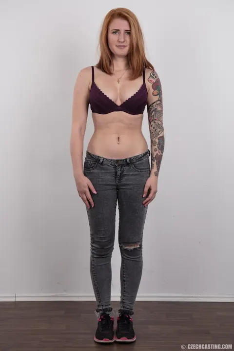 Mag Ray: Thick Redhead Strips Out of Her Jeans and Lingerie to Spread – photo 2 of 20